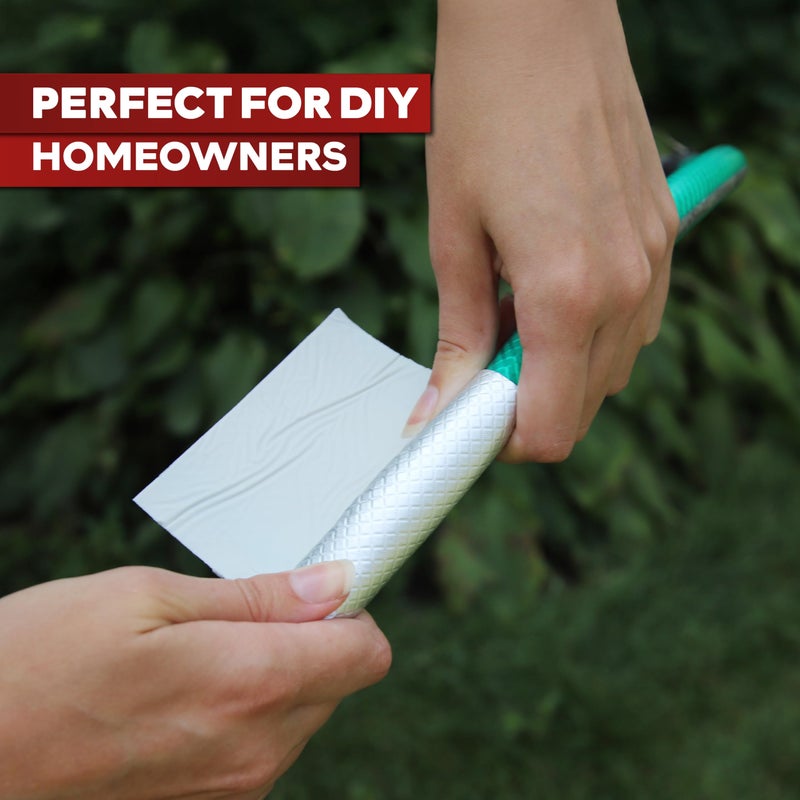 XFasten Super Waterproof Aluminum Butyl Tape, 4-Inch x 16-Foot, Aluminum Foil Tape with Butyl Rubber Adhesive for Window and Metal Roof Flashing, Patching and Gutter Leak Repair - Image 5